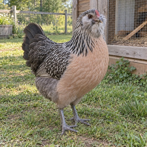Iris, Silver Ameraucana pullet